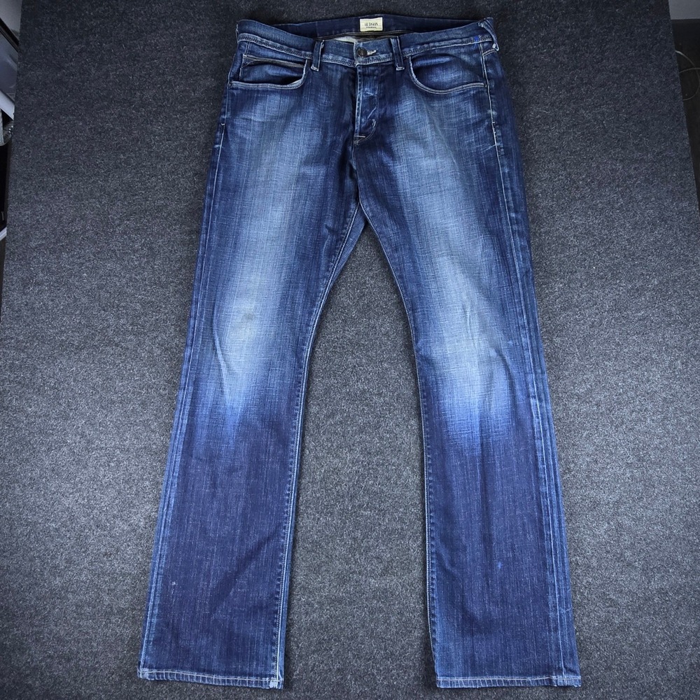 Hudson Clifton Jeans Dark Wash Relax Boot 5 Pocket USA Men's 36 (Fits 38x34)